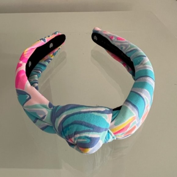LELE SADOUGHI X LILLY PULITZER Rainforest Retreat Slim Knotted Headband - Picture 8 of 10
